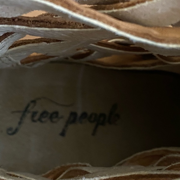 Free People Braided Woven Leather Ankle Boots - Picture 7 of 9